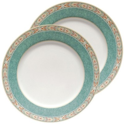 Wedgwood Azteken kleine Speise-/Frühstücksteller - 9 Zoll x 2