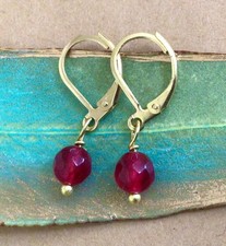 SUNDANCE CHARM RUBY EARRINGS ARTISAN JEWELRY