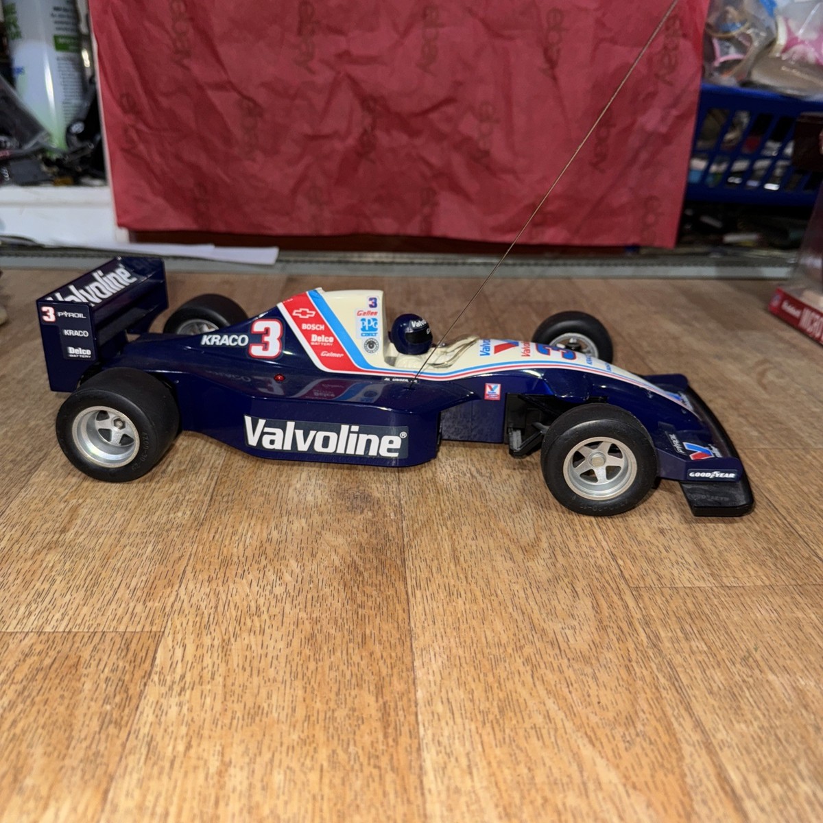 Turbo Vintage Tyco Indy RC Car Formula 3 9.6v Remote Control