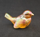 Fenton 50th Anniversary Bird - Iridized, hand-painted, signed and Labeled