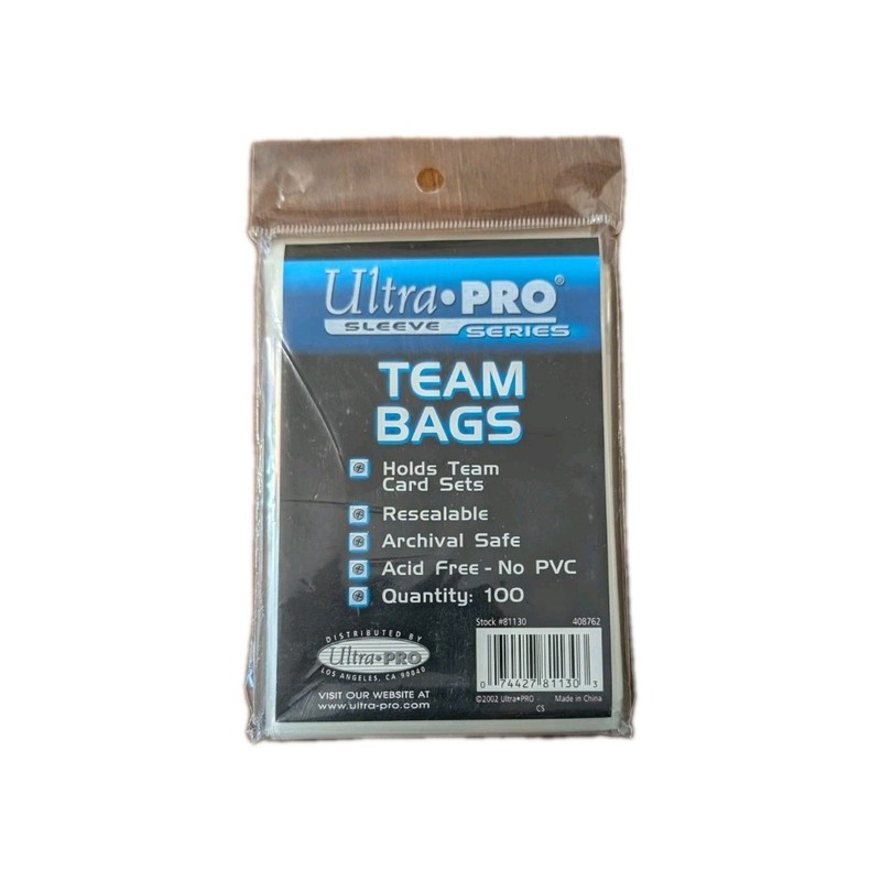 Ultra Pro Resealable Team Bags 4 Packs of 100 Team Bags, 400 Total