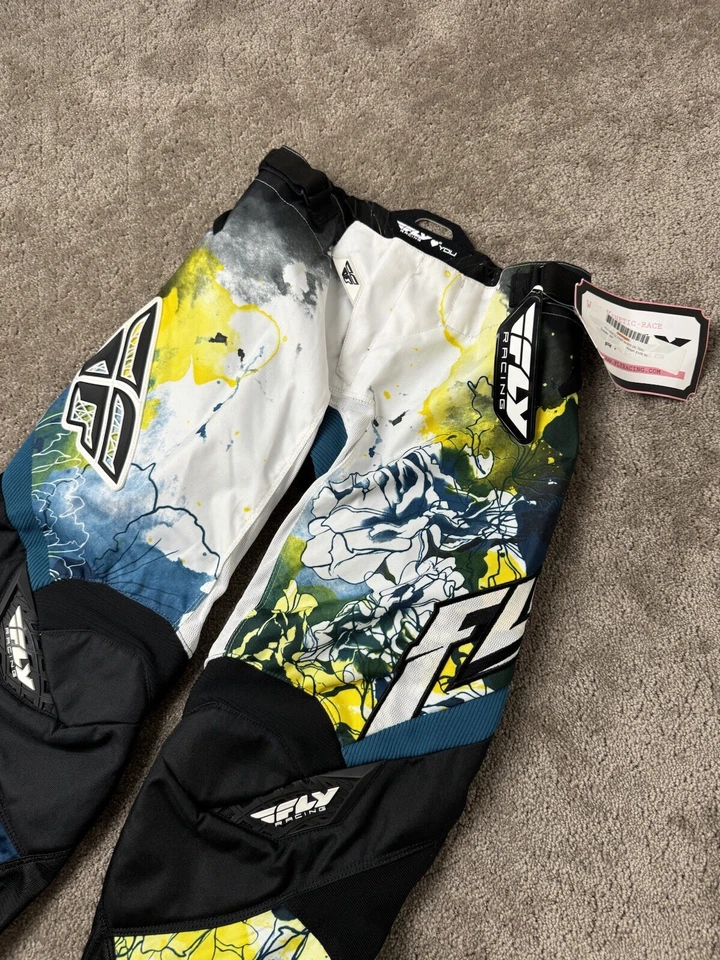 Pantalones deportivos vintage de carreras para mujer FLY RACING CINÉTICO PARA MUJER TALLA US 2 Foto 3 de 4