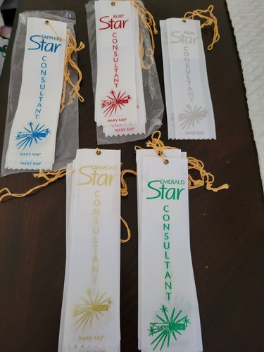 Mary Kay Ribbons star consultant sapphire Ruby pearl diamond emerald
