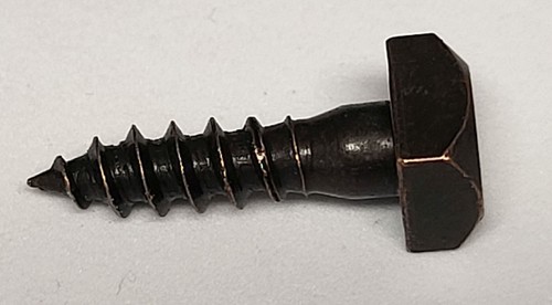 Pair Mission Style Square Head Screw iron steel copper bronze decorative antique - Picture 9 of 9