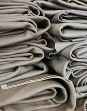 ASSORTED ITALIAN LEATHER COWHIDE FULL HIDE 50 sqf SOFT GRAIN MATTE LARGE HIDE
