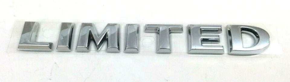 Jeep Compass Chrysler Limited puerta levadiza cromada placa de identificación emblema insignia OEM Foto 2 de 4