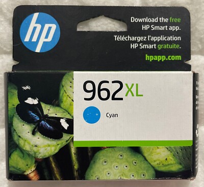 HP 962XL Cyan Ink Cartridge 3JA00AN Genuine OEM