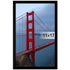 11x17 Picture Frame Wall Hanging Photo Frame, Black, 1 Pack