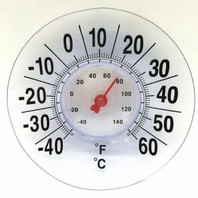 Large Outdoor Indoor Thermometer Easy Read Bold Analog Display Weather Resistant