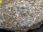 Blue Kyanite Crystal Cluster In Matrix From Amelia, VA with garnets ~ 4.5"x3"x1" — photo 7