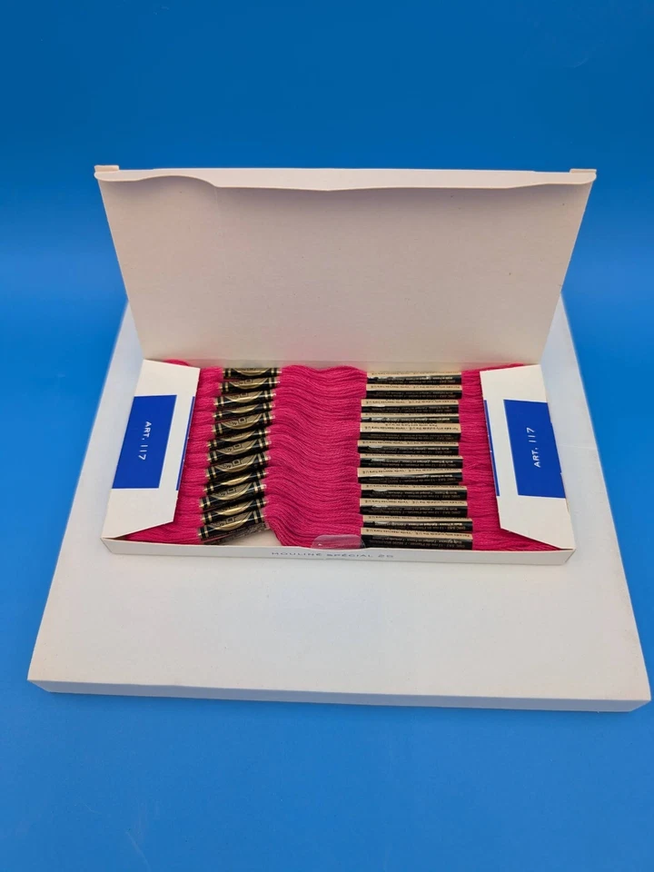 DMC Embroidery Floss Box of 12 Skeins Choose Your Color 601 642 754 930 3771 - Image 4 of 4