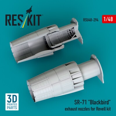 1/48 ResKit RSU48-0294 SR-71 ''Blackbird'' exhaust nozzles for Revell kit (3D prin