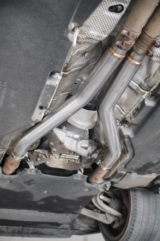 RPM PERFORMANCE Audi RS4 RS5 B9 2.9 TFSI Resonator Auspuff Mittelrohre - Bild 3 von 4