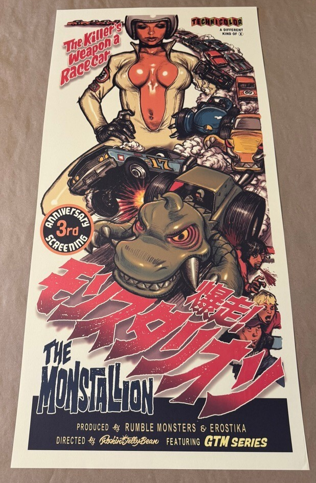 Rockin Jelly Bean THE MONSTALLION Poster 2007 Erostika Rumble