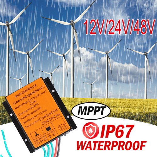 3000W 12V 24V 48V Wind Turbine Generator MPPT Charger Controller Boost ...