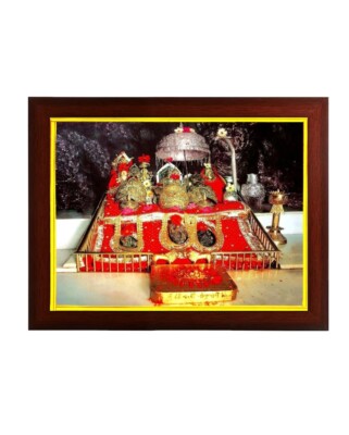 Hindu Goddess Maa Vaishno Devi Photo Frame Religious Wall Decor