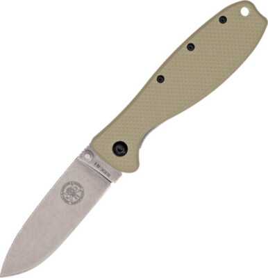 New BRK Designed by ESEE BRKR2DT Zancudo Framelock Tan D2