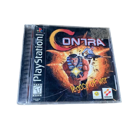 Contra Legacy Of War PS1 PlayStation 1 Game W/ Case + Manual 1996 90s 