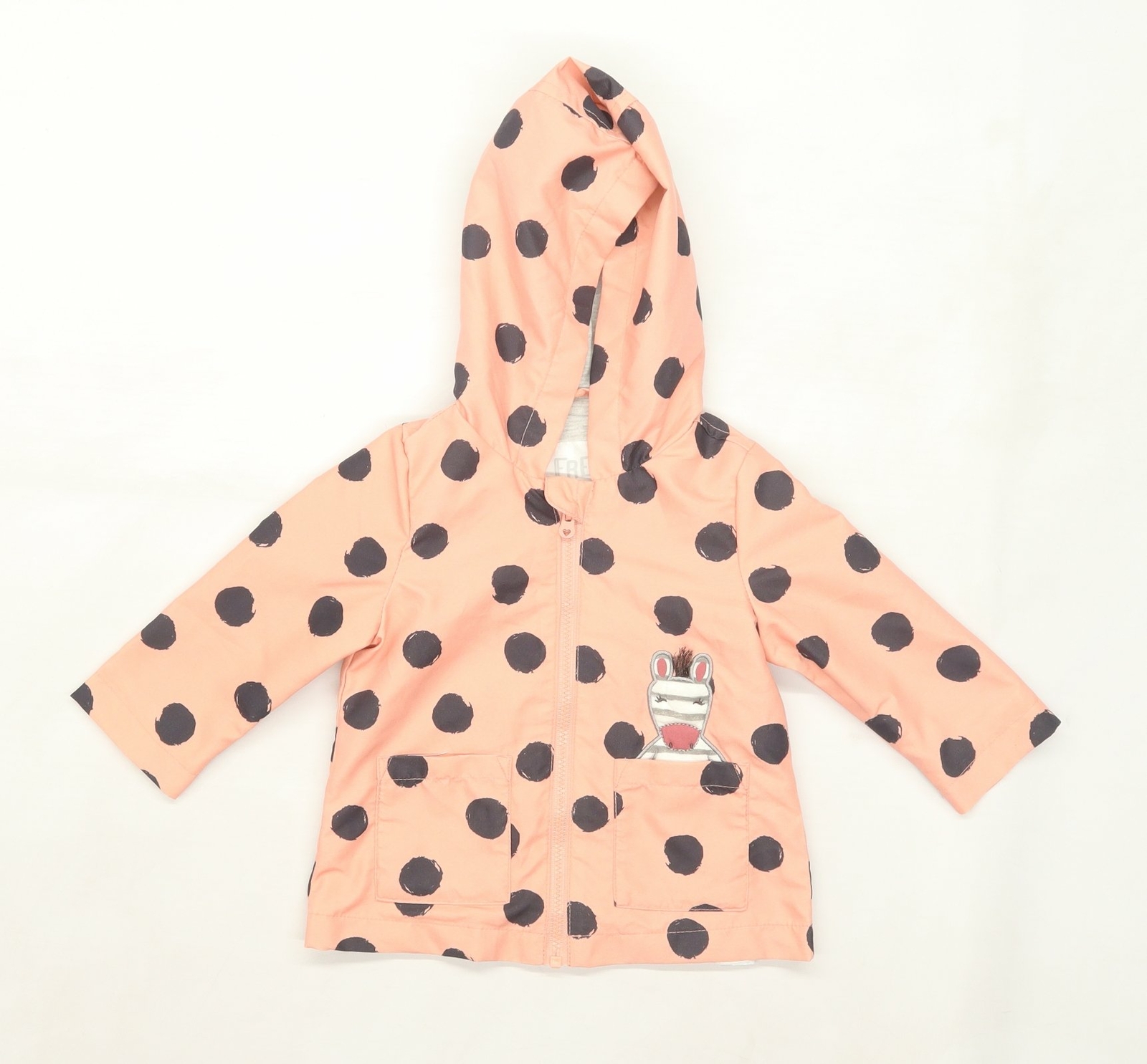 F\u0026F Girls Pink Polka Dot Jacket Coat 