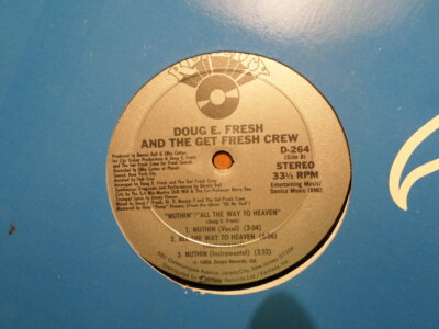 REALITY 12'' SINGLE 33 RECORD/DOUG E FRESH/NUTHIN'/ALL THE WAY TO HEAVEN/ EX