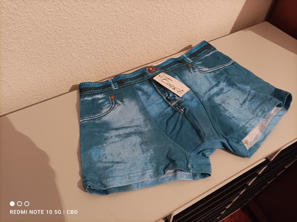Boxer Calzoncillos Hombre.Chico Estilo Vaquero.Talla L. Color Azul azulado.