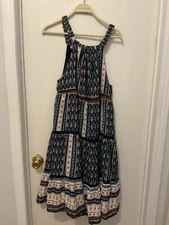 Davi And Dani Boho Midi Dress Sz Med
