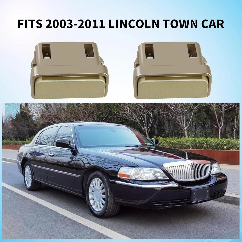 2 pack Arm Rest Latch For 03-11 Lincoln Town Car Door Compartment Release Button Foto 4 de 4