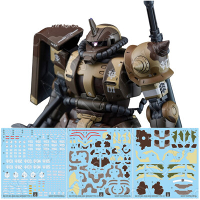 3x Water UV Light React Decals for HG 1/144 Zaku High Mobility Surface Type Egba