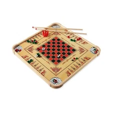 Carrom Board Game Set — Large Board Games for Adults & Children — Ov