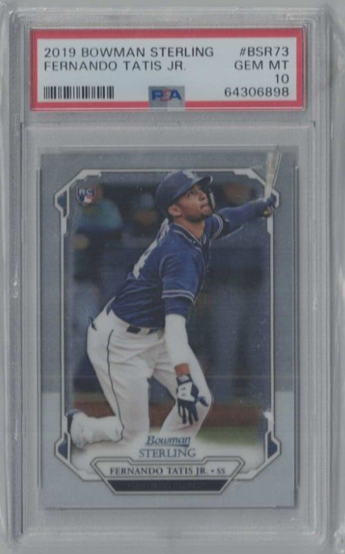 2019 Bowman Sterling Fernando Tatis JR. Padres RC Rookie PSA 10 GEM MINT