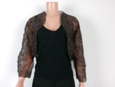 I.d.f. Open Long Sleeve Light Jacket Size: 20 Brown