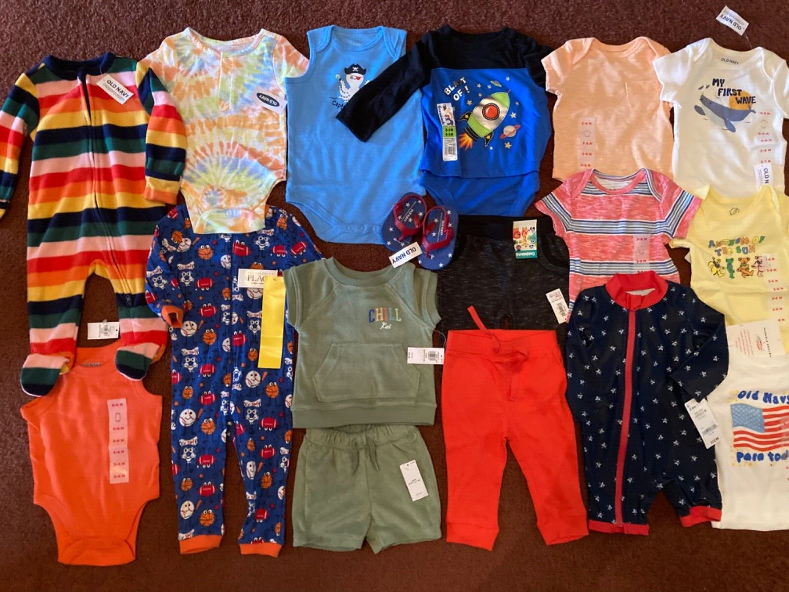 17pc. Baby Boys Size 3 6 9 Months Clothing Lot Old Navy ALL NEW