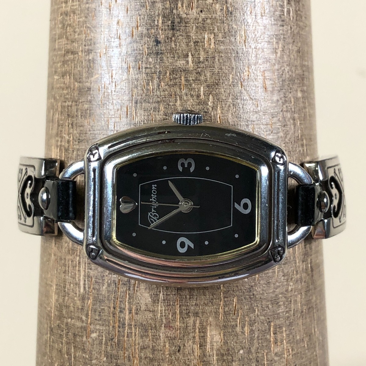 Brighton Silver Tone Bracelet Watch w/ Original Tin Box Brighton Bismarck Women Fashion Silver Tone Tonneau Quartz  main image 3