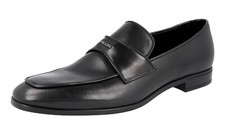 PRADA Leather Logo Loafer Dress Shoes - 2DC192 - Black - NEW -  US 7 EU 40