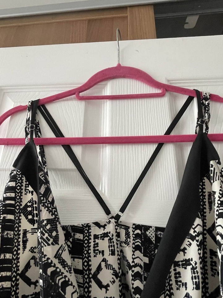 Cream & Black Pattern Jumpsuit NEXT Size 20 (Long) eBay