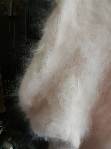 Superbe pull ANGORA 🐇🐇 BLANC manches courtes,très 100% 🇨🇵 - Picture 5 of 7
