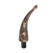 Acrylic Bent Curved Stem Replacement For Tobacco Pipe 9mm Filter Mouthpiece 