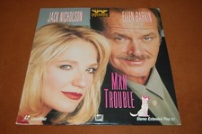 MAN TROUBLE Starring Jack Nicholson  Ellen Barkin Movie on 12" Video Laserdisc