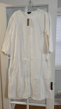 J CREW dobby crinkle tunic DRESS with buttons SIZE SMALL WHITE NWT $110