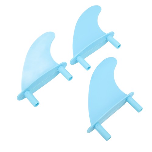 Surfboard Fins Soft Top Tri Fin Set PVC Plastic for Surfing Water with Screws - Picture 18 of 24