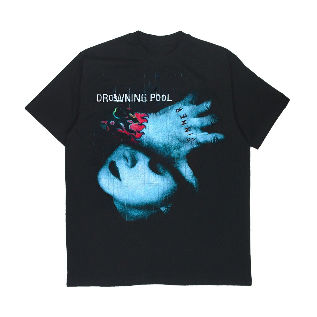 Vtg Drowning Pool Band Gift For Fans Heavy Cotton Black S-5XL Unisex Shirt MC202