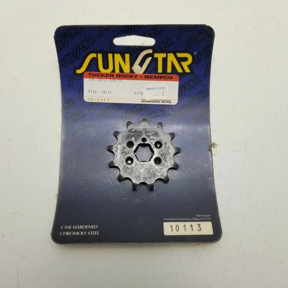 Suzuki RM60 1973 1983 Sunstar piñón delantero 13t nuevo en stock Foto 4 de 4