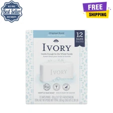 Ivory Bar Soap, Original Scent, for All Skin Types, 24 Ct, 3.17 oz, All Purpose