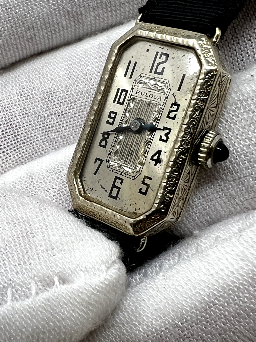 Beautiful & Functioning Bulova Baroness Ladies Art Deco  display picture 3