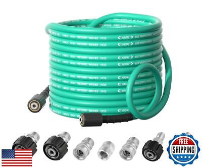 #ad #ad Flexible Pressure Washer Hose 50FT X 1 4quot;Kink Resistant3600 PSI Pressure Wa $64.99