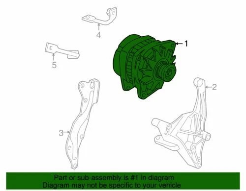 Подлинный генератор переменного тока GM 1996-1998 Chevrolet Oldsmobile Pontiac Venture LS 19244775 - Изображение 2 из 2