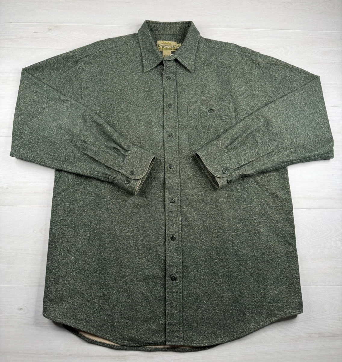 Chemise Cabela's Guidewear Homme XL - Verte, Légère, Manches Longues