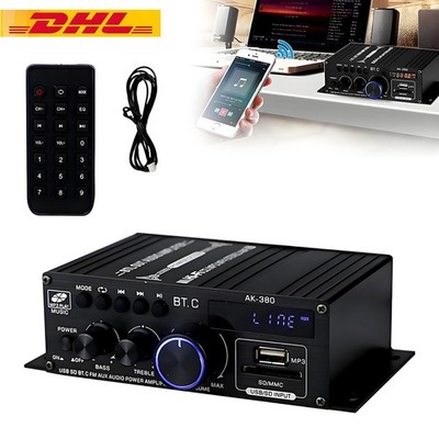 HIFI BLUETOOTH VERSTäRKER VOLLVERSTäRKER DIGITAL AUDIO STEREO AMPLIFIER FM / USB
