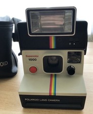 POLAROID LAND CAMERA 1000 Supercolor mit Blitzgerät und Tasche