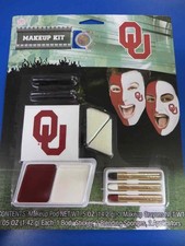 Oklahoma Sooners Makeup Kit NCAA Football College Game Day Costume Accessory